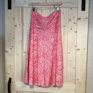 Southwind Women’s Jungle Laguna UPF 50 Strapless Dress‎ w/pockets Size XL